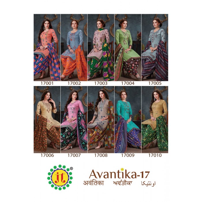 JT Avantika Vol 17 Cotton Dress Materials